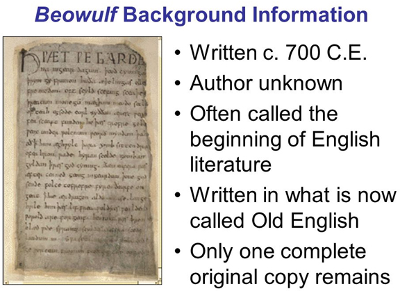 what language was beowulf written in
